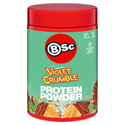 Body Science BSc x Violet Crumble Protein Powder Choc Mint Flavour 700g