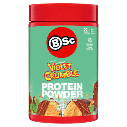 Body Science BSc x Violet Crumble Protein Powder Choc Mint Flavour 700g