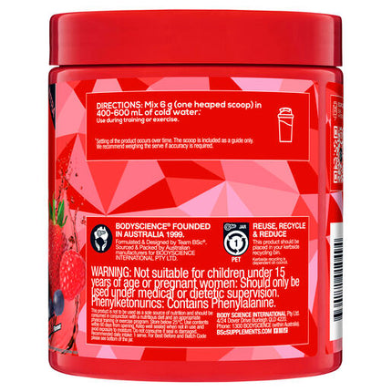 Body Science BSc EAA’s + Hydration Intra Workout Berry Flavour 180g