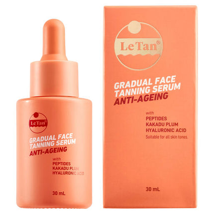 Le Tan Gradual Face Tanning Serum Anti Ageing 30ml