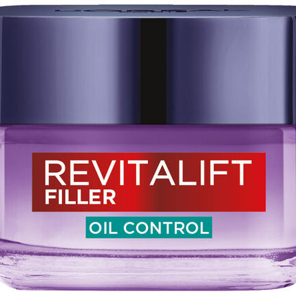 L'Oréal Paris Revitalift Filler 8H Oil Control Gel-Cream: Mattifies, Replumps & Minimises Pores 50ml