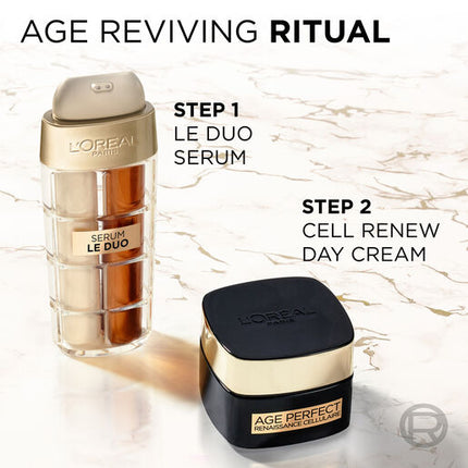 L'Oréal Paris Age Perfect Age Defying Le Duo Serum with Collagen booster peptides to Firm and smooth Skin 30ml