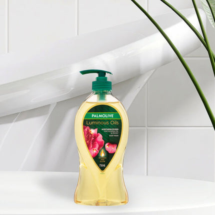 Palmolive Luminous Oils Body Wash 750mL, Northern Rivers Macadamia Oil & Peony, Nourish and Glow