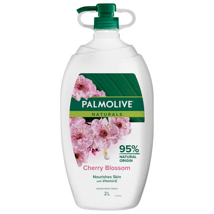 Palmolive Naturals Body Wash Cherry Blossom 2L Moisturising Almond Milk
