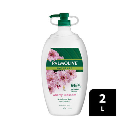 Palmolive Naturals Body Wash Cherry Blossom 2L Moisturising Almond Milk