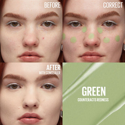 Maybelline Instant Anti-Age Eraser Eye Colour Correcting Concealer Green