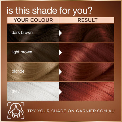 Garnier Good Hair Colour 5.5 Auburn Hibiscus Brown