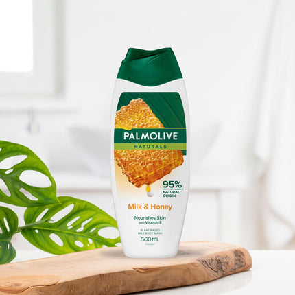 Palmolive Naturals Milk & Honey Body Wash 500mL