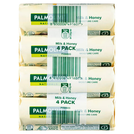 Palmolive Naturals Replenishing Soap with Milk & Honey 90g - 4 Pack