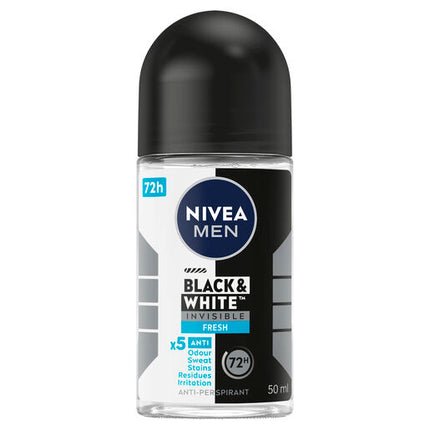 Nivea Deodorant Roll On Men Black And White Fresh 50mL