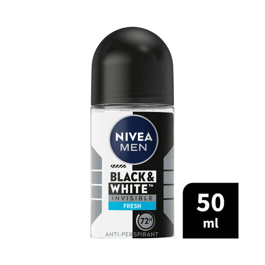 Nivea Deodorant Roll On Men Black And White Fresh 50mL