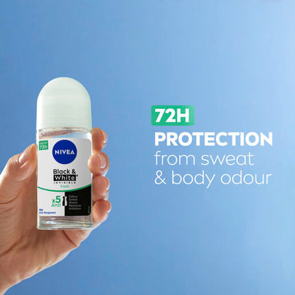 Nivea Deodorant Roll On Black And White Fresh 50mL