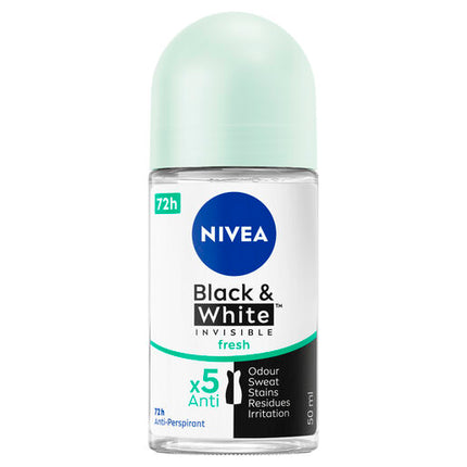 Nivea Deodorant Roll On Black And White Fresh 50mL