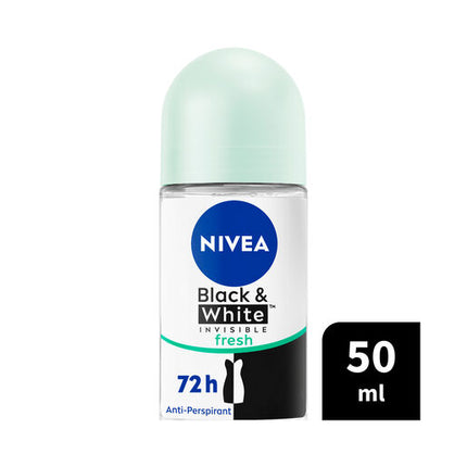 Nivea Deodorant Roll On Black And White Fresh 50mL