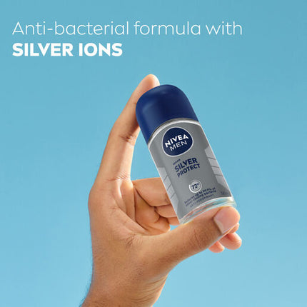 Nivea Deodorant Roll On Men Silver Protect 50ml