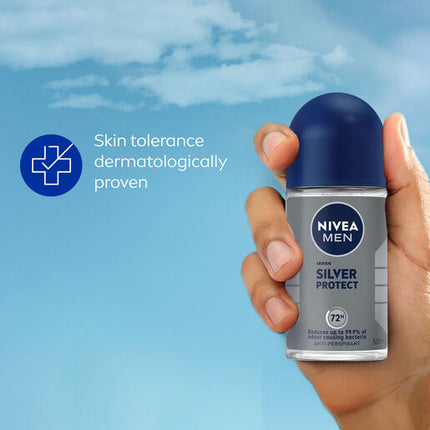 Nivea Deodorant Roll On Men Silver Protect 50ml