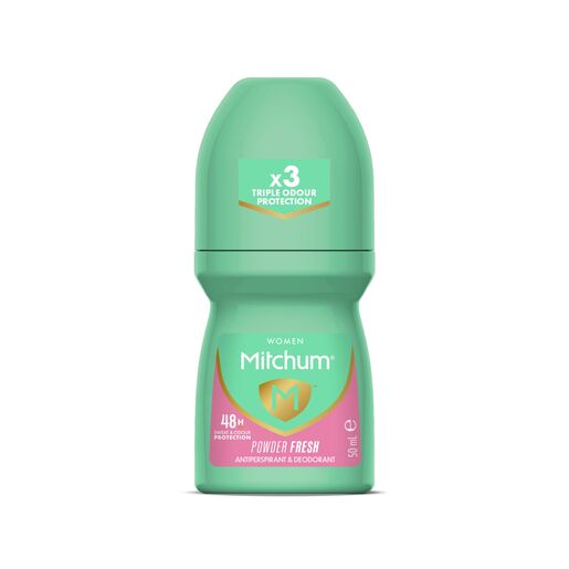 Mitchum Women Antiperspirant Roll-On Deodorant Powder Fresh 50ml