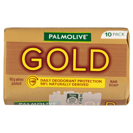 Palmolive Gold Bar Soap Daily Deodorant Protection 10 pack x 90g