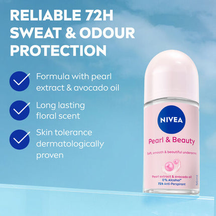 Nivea Deodorant Roll On Pearl And Beauty 50mL