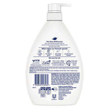Dove Body Wash Pomegranate And Lemon Verbena 1L
