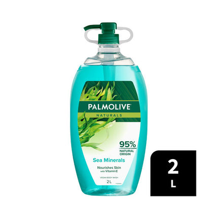 Palmolive Naturals Body Wash, 2L, Sea Minerals with Seaweed and Sea Salt, No Parabens