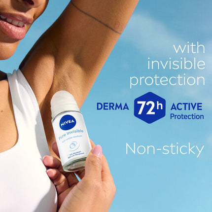 Nivea Deodorant Roll On Pure Invisible 50mL
