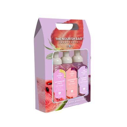 The Nourish Bar Trio Body Wash Foamers