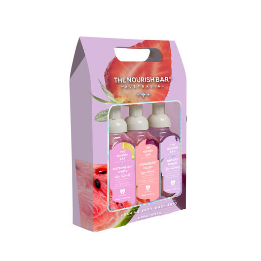 The Nourish Bar Trio Body Wash Foamers