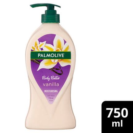 Palmolive Body Butter Vanilla 750mL Moisturising Body Wash