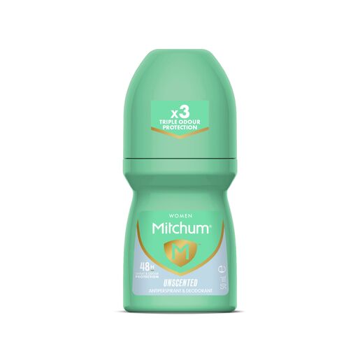 Mitchum Women's Roll On Unscented 50mL