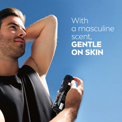 Nivea Deodorant Aerosol Men Invisible Black And White 250mL