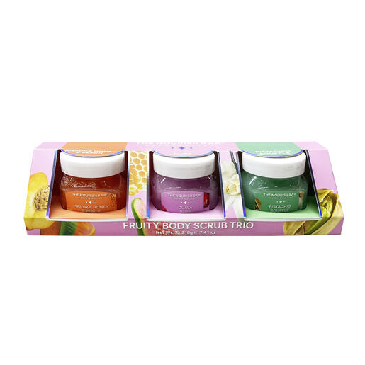 The Nourish Bar 3 Piece Body Scrub Set