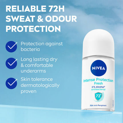 Nivea Deodorant Roll On Intense Protection 50ml