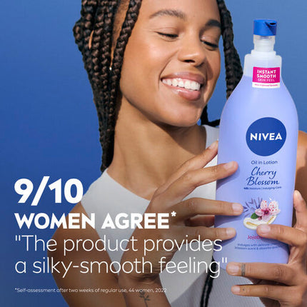 Nivea Body Oil Lotion Cherry Blossom Jojoba 400mL