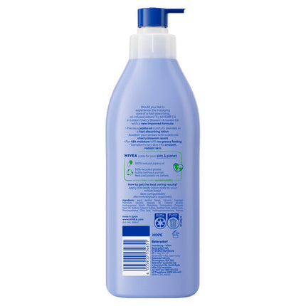 Nivea Body Oil Lotion Cherry Blossom Jojoba 400mL