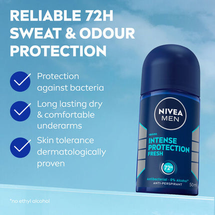 Nivea Deodorant Roll On Men Everyday Active Fresh 50mL