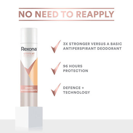Rexona Women Clinical Protection Antiperspirant Summer Strength 180 mL