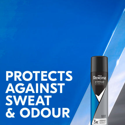 Rexona Men Clinical Protection Antiperspirant Aerosol Clean Scent 180ml