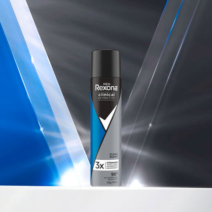 Rexona Men Clinical Protection Antiperspirant Aerosol Clean Scent 180ml