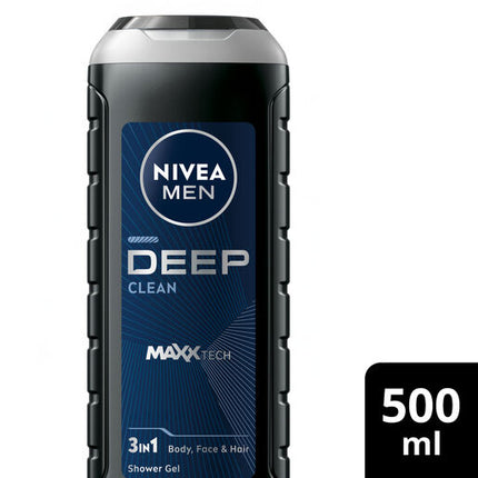Nivea Men Shower Gel Deep Clean 500ml