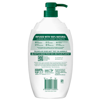 Palmolive Naturals Milk & Honey Body Wash 1L