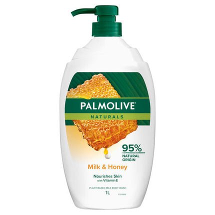 Palmolive Naturals Milk & Honey Body Wash 1L