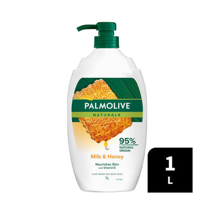 Palmolive Naturals Milk & Honey Body Wash 1L