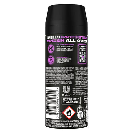 Lynx Deodorant Body Spray Black Night 165 ml