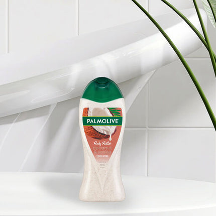 Palmolive Body Butter Coconut Scrub Exfoliating Body Wash 400mL