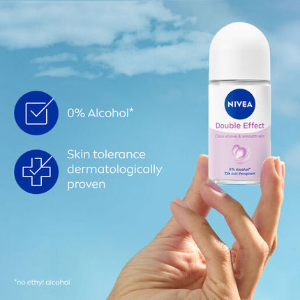 Nivea Deodorant Roll On Double Effect Violet Senses 50mL