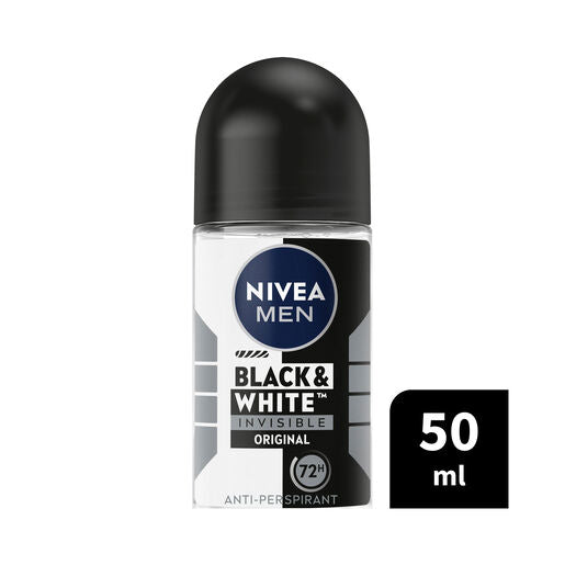 Nivea Deodorant Roll On Men Invisible Black And White 50mL