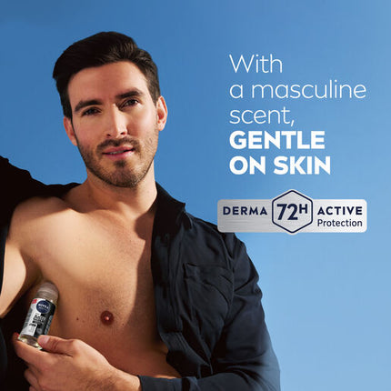 Nivea Deodorant Roll On Men Invisible Black And White 50mL