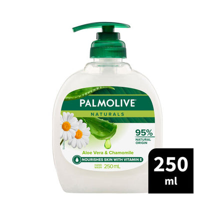 Palmolive Naturals Liquid Hand Wash, Aloe Vera & Chamomile, 250mL Pump