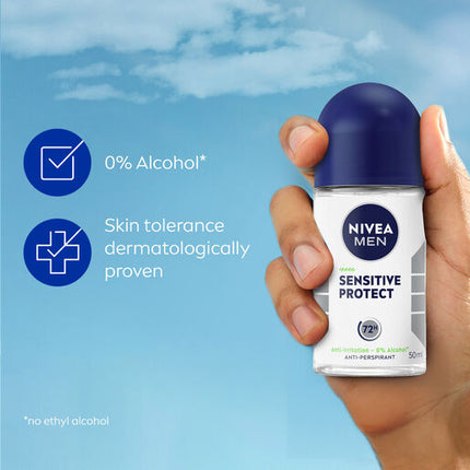Nivea Deodorant Roll On Men Sensitive Prot 50mL